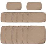 Outsunny - housse de coussin - polyester - 65x8x65cm - marron Outsunny - housse de coussin - polyester - 65x8x65cm - marron