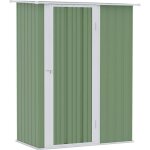 Outsunny - abri de jardin - acier - 142x84x189cm - vert