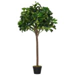 Palmier artificiel outsunny plastique 75x75x120cm vert