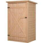 Outsunny armoire abri de jardin remise pour outils sapin pré - huilé toit bitumé incliné grande porte ... Outsunny armoire abri de jardin remise pour outils sapin pré - huilé toit bitumé incliné grande porte ...