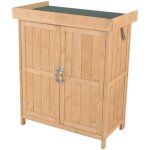 Outsunny - abri de jardin - bois - 74x43x88cm - beige
