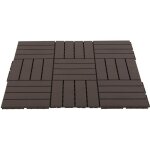Outsunny - caillebotis - plastique - 30x30x2cm - marron Outsunny - caillebotis - plastique - 30x30x2cm - marron