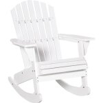 Outsunny fauteuil de jardin adirondack  bascule rocking chair style no - rtro assise dossier ergonomique ...