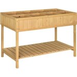Outsunny - jardinire - bois - 110x46x76cm - bois naturel