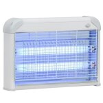 Outsunny lampe uv anti - insectes anti moustique tue mouche lectrique destructeur dinsectes 20 w gris ...
