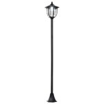 Outsunny - luminaire extrieur - plastique - 26x26x177cm - noir