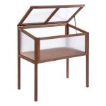 Outsunny - serre de jardin - bois - 90x50x93cm - marron Outsunny - serre de jardin - bois - 90x50x93cm - marron