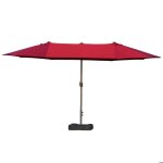 Outsunny - parasol - acier - 460x270x240cm - bordeaux Outsunny - parasol - acier - 460x270x240cm - bordeaux