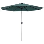 Outsunny - parasol - m�tal - 295x295x250cm - vert