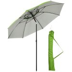 Outsunny - parasol - polyester - 185x185x205cm - vert