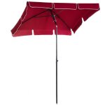 Outsunny - parasol - aluminium - 198x130x245cm - rouge