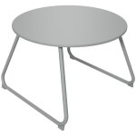 Outsunny - table basse de jardin - mtal - 60x60x41cm - gris