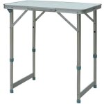 Outsunny - table pliable - aluminium - 60x45x64cm - blanc Outsunny - table pliable - aluminium - 60x45x64cm - blanc
