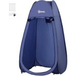 Tente de douche pop - up - outsunny - pliable portable anti - uv sac de transport inclus plage p�che ...