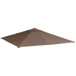Outsunny - toile de rechange pour pavillon - polyester - 298x295cm - café Outsunny - toile de rechange pour pavillon - polyester - 298x295cm - café