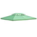 Outsunny - toile de tonnelle - tissus - 300x400x1cm - vert Outsunny - toile de tonnelle - tissus - 300x400x1cm - vert