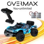 Overmax hooligan grande voiture tlcommande rapide chelle 1:10 vitesse 35 km / h porte 100 mtres ...