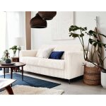 Owen - canap 3 places convertible - couchage quotidien - matelas 12 cm - en velours ctel grosses ctes ...