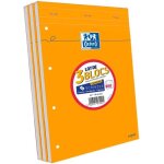 Blocs - notes - oxford - 3 blocs - notes agrafs - 21 x 315 cm - 160 pages - 80g - orange