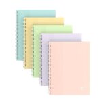 Oxford lot de 5 protège - documents spiralé school life pastel a5 40p coloris aléatoires Oxford lot de 5 protège - documents spiralé school life pastel a5 40p coloris aléatoires