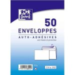 Enveloppes auto - adhésives - oxford - 50 unités - 162 cm x 114 cm - couleur blanche - mixte Enveloppes auto - adhésives - oxford - 50 unités - 162 cm x 114 cm - couleur blanche - mixte