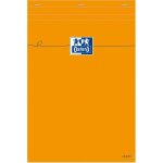 Bloc - notes oxford - grands carreaux - 160 pages - 297 x 21 cm - orange - mixte