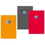 Bloc - notes - oxford - petits carreaux - 160 pages - gris - 21 cm x 148 cm