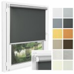 P + r store enrouleur occultant sans per�age midi termo - 725 x 150 cm - gris - isolation thermique