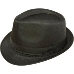Ptit clown re40389 - chapeau borsalino tissu noir