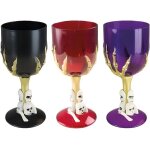 Verre � pied halloween - ptit clown - mod�le unique - plastique - 17 cm - enfant