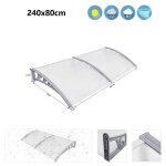 P80 x l240 cm auvent de porte dentrée willonin® marquise de porte terrasse toit abri protection contre ... P80 x l240 cm auvent de porte dentrée willonin® marquise de porte terrasse toit abri protection contre ...