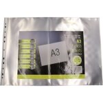 Pack de 10 pochettes perfor�es a3 lisse �pais 75 / 100e