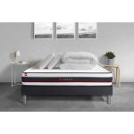 Pack 180x200 matelas form + sommier kit noir + 2 oreillers mémoire de forme 60x40cm + couette percale ... Pack 180x200 matelas form + sommier kit noir + 2 oreillers mémoire de forme 60x40cm + couette percale ...