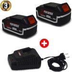 Pack 2 batterie concept 20v lithium 4 ah compatible pour la gamme doutils electro - portatifs x - performer ...