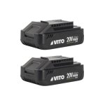 Pack 2 batteries lithium 20v 2ah gamme sans fil li vito