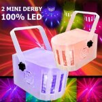 Pack de 2 derby jeux de lumiere puissant - pa dj led sono light