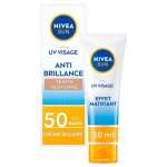 Protection solaire visage créme anti - brillance teintée - fps 50 - nivea sun - pack de 2x50ml Protection solaire visage créme anti - brillance teintée - fps 50 - nivea sun - pack de 2x50ml