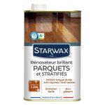 Pack de 2 - starwax - renovateur brillant protecteur parquets stratifies - brillant 1l