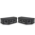 Pack 2 systmes de haut - parleurs 6 tweeters top box piezo noir - soundlab 50w