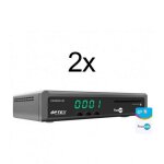 Pack 2 x rcepteur tv satellite hd + carte fransat pc7 (satellite eutelsat)