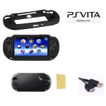 Pack 3 en 1 sony ps vita 1000 : housse silicone noir - câble chargeur synchroniation usb - film protection ... Pack 3 en 1 sony ps vita 1000 : housse silicone noir - câble chargeur synchroniation usb - film protection ...