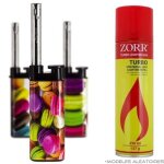 Pack de 3 allume gaz macaron + recharge de gaz Pack de 3 allume gaz macaron + recharge de gaz