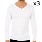 T - shirt thermique col v manches longues homme 0209 - blanc T - shirt thermique col v manches longues homme 0209 - blanc