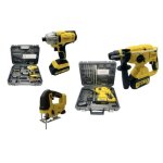 Pack 3 outils - nemura - visseuse � chocs marteau perforateur scie sauteuse - 20v - 2 batteries