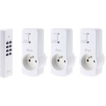 Pack de 3 prises tlcommandes - otio - programmateur - blanc - 2300 w - non connect