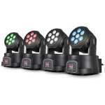 Pack de 4 lyres à leds 4en1 rouge / vert / bleu / blanc dmx 7x4w lytor wash7 wash7 - x4 Pack de 4 lyres à leds 4en1 rouge / vert / bleu / blanc dmx 7x4w lytor wash7 wash7 - x4