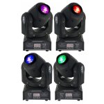 Pack de 4 lyres lmh spot7 dmx pa dj sono led bar club discotheque jjeu de lumiere danse fiesta dmx