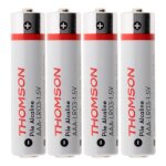 Pack de 4 piles alcalines lr03 aaa 15v - thomson Pack de 4 piles alcalines lr03 aaa 15v - thomson