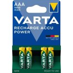 Pack de 4 piles rechargeables aaa / lr03 1000 mah varta