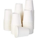 Gobelets � caf� jetables biod�gradables color�s 75ml - media wave store - pack de 50